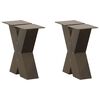 vidaXL Nogi do stolika kawowego w kształcie litery X 2 szt. Naturalna stal 40x(30-31) cm Stal