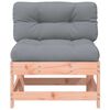 vidaXL Siedzisko środkowe z poduszkami, lite drewno daglezjowe