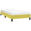 vidaXL Rama łóżka, zielona, 90 x 200 cm, tapicerowana tkaniną
