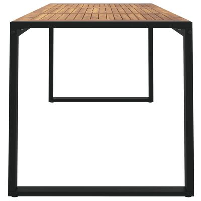 vidaXL Stół ogrodowy z nogami w kształcie U, 160x80x75 cm, akacja