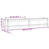vidaXL Donica ogrodowa, 180x31x31 cm, lite drewno sosnowe