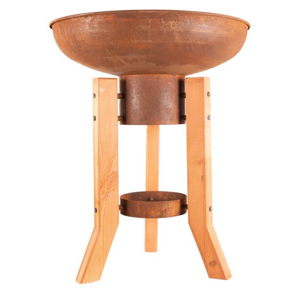 RedFire Ręcznie robione palenisko Woody, stal w rdzawym kolorze