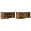 vidaXL Stojak na płyty CD 2 szt. Drewno dębowe 40 x 17 x 17 cm