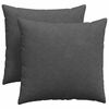 vidaXL Poduszki na sofę 2 pcs Ciemnoszary 45 x 45 cm