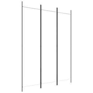 vidaXL Parawan 3-panelowy, biały,150x200 cm, tkanina