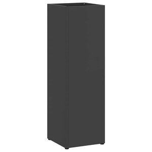 vidaXL Stojak na Parasol Deszczowy Czarny 15,5 x 15,5 x 49 cm Stal