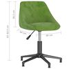 vidaXL Obrotowe krzesła stołowe, 2 szt., jasnozielone, aksamitne