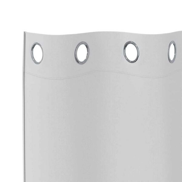 vidaXL Firany blackout z kółkami 2 pcs Jasnoszary 140 x 140 cm