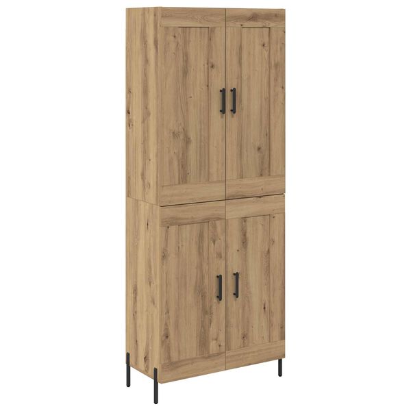 vidaXL Highboard 2 pcs Dąb rzemieślniczy Materiał drewnopochodny