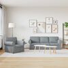 vidaXL Sofa 2 pcs Jasnoszary 215 x 82 x 80 cm tkanina
