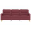 vidaXL Sofa 3-osobowa, winna czerwień, 180 cm,tapicerowana tkaniną