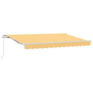 vidaXL Markiza wysuwana piaskowy 400 &times; 350 cm Poliester i aluminium