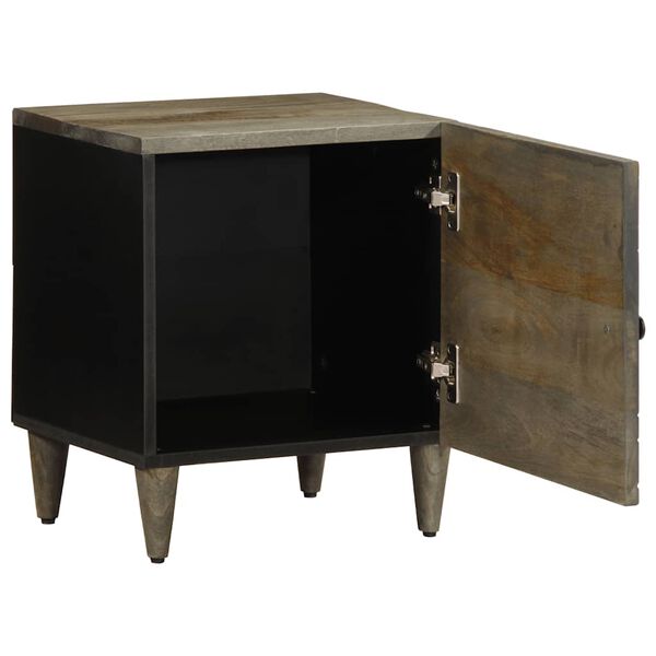 vidaXL Szafki nocne 2 szt. Jasnoszary 40x33x46 cm Drewno lite Mango