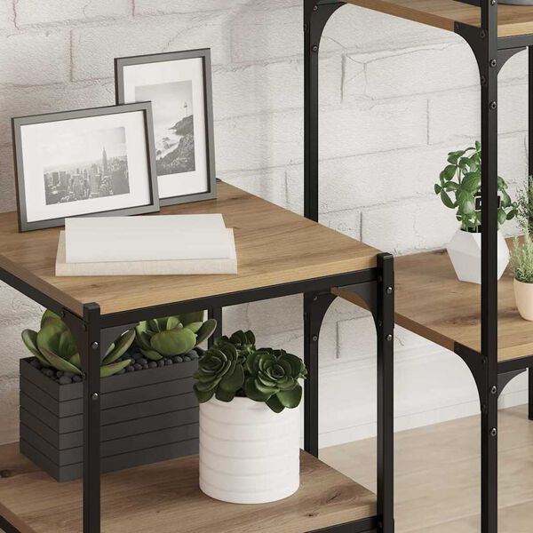 vidaXL P&oacute;łka na książki 4 pcs Brązowy 40 x 40 x 1,5 cm