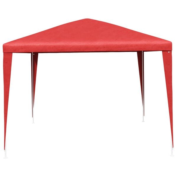 vidaXL Namiot Imprezowy Czerwony 400 x 300 x 255 cm PE i stal