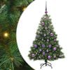 vidaXL Sztuczna choinka z 150 diodami LED Zielony 120 cm PE i PVC