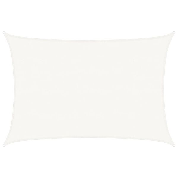 vidaXL Żagiel przeciwsłoneczny, 160 g/m&sup2;, biały, 5x6 m, HDPE