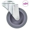 vidaXL 24 skrętne k&oacute;łka z otworem na śrubę, 75 mm