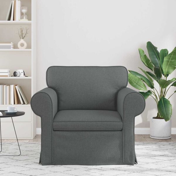 vidaXL Sofa Ciemnoszary