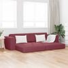 vidaXL Sofa Bed 200cm Czerwone wino tkanina