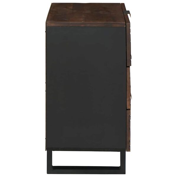 vidaXL Szafka Nocna orzech włoski 50 x 33 x 62 cm Lite drewno akacjowe