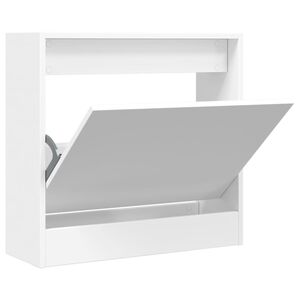 vidaXL Szafka na buty, biała, 60x21x57 cm, materiał drewnopochodny