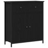 vidaXL Bufet Czarny Dąb 70 x 30 x 80 cm Drewno inżynieryjne