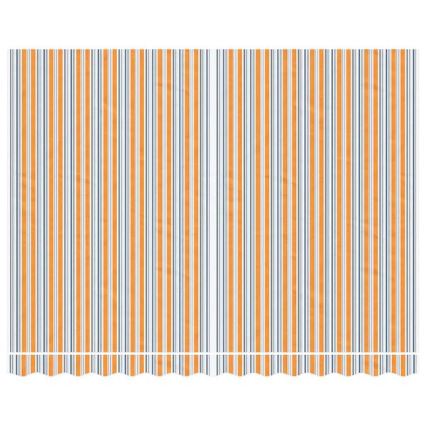 vidaXL Tkanina do markizy na wymianę, wielokolorowe paski, 3,5x2,5 m