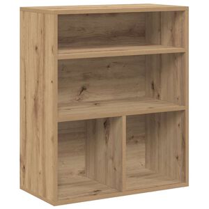 vidaXL Regał na książki, dąb artisan, materiał drewnopochodny