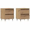 vidaXL Szafka Nocna z szufladą 2 pcs Dąb rzemieślniczy 40 x 35 x 50 cm