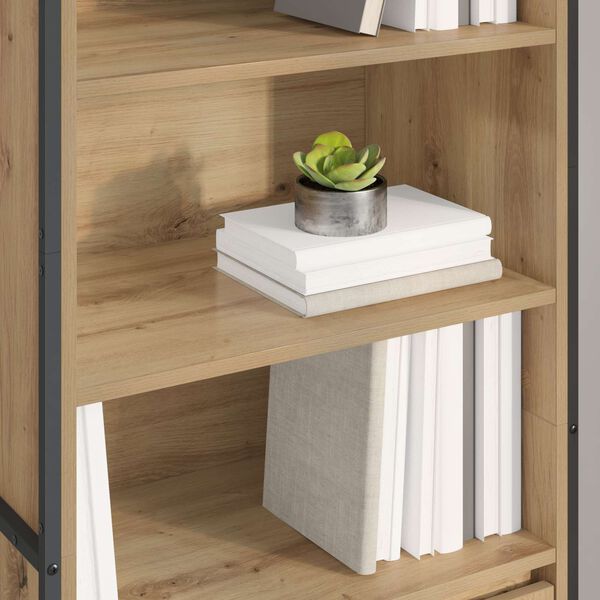 vidaXL Wysokie szafki 2 pcs Dąb rzemieślniczy 60 x 36 x 200 cm