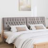 vidaXL Tapicerowane wezgłowie Ciemnoszary 200 cm Lite drewno sosnowe