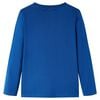 Koszulka dziecięca z długimi rękawami, ciemnoniebieska, 116