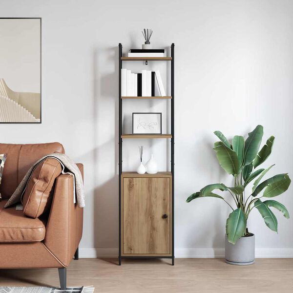 vidaXL Szafka na książki Dąb rzemieślniczy 40 x 24 x 161 cm