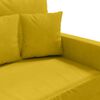 vidaXL Sofa 2-osobowa, ż&oacute;łta, 120 cm, tapicerowana aksamitem