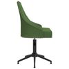 vidaXL Obrotowe krzesła stołowe, 4 szt., ciemnozielone, aksamitne