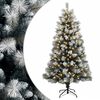 vidaXL Sztuczna choinka z zawiasami 120 cm 150 LED Ciepła biel