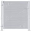 vidaXL Brama ogrodowa Z blokadą Srebrny 85 x 97 cm Stal nierdzewna