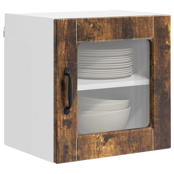 vidaXL Szafka kuchenna z p&oacute;łką 2 pcs Dąb wędzony 40 x 31 x 40 cm