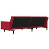 vidaXL 2-osobowa kanapa z 2 poduszkami, winna czerwień, aksamitna