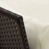 vidaXL Fotel ogrodowy z poduszkami, rattan PE, czarny