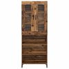vidaXL Highboard Montowane na ścianie Stare drewno 69,5 x 34 x 180 cm