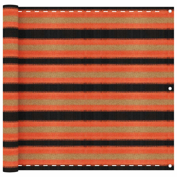 vidaXL Parawan balkonowy, wielokolorowy, 90x500 cm, HDPE