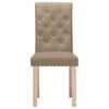 vidaXL Krzesła stołowe, 4 szt., kolor taupe, obite tkaniną