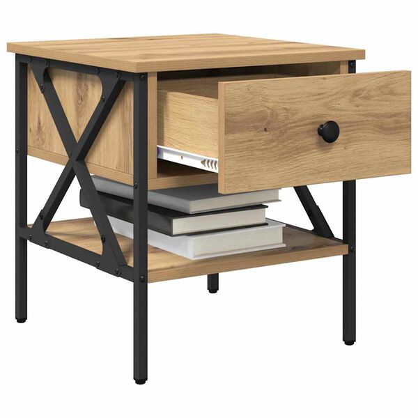 vidaXL Szafka Nocna z szufladą dąb artisan 40 x 42 x 45 cm