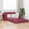 vidaXL Sofa Bed 60cm Czerwone wino tkanina