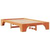 vidaXL Ramka łóżka Woskowy Brąz 120 x 200 cm Lite drewno sosnowe