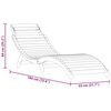 vidaXL Leżak 2 pcs Brązowy 55 x 184 x 64cm Lite Drewno Akacji