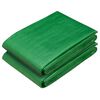 vidaXL Plandeka z oczkami 2 szt. zielony 2 x 4 m 260 gsm PE