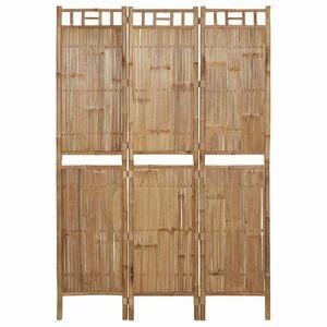 vidaXL Parawan 3-panelowy, bambusowy, 120 x 180 cm